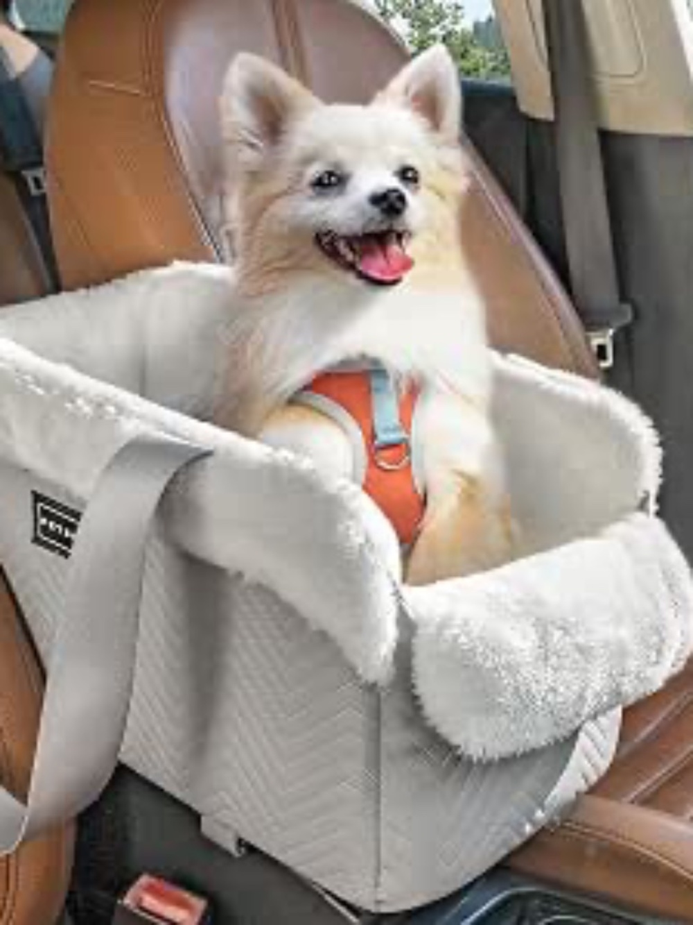 PETSFIT Console Dog Car Seat, Portable Small Dog Car Seat (NWT) GREY